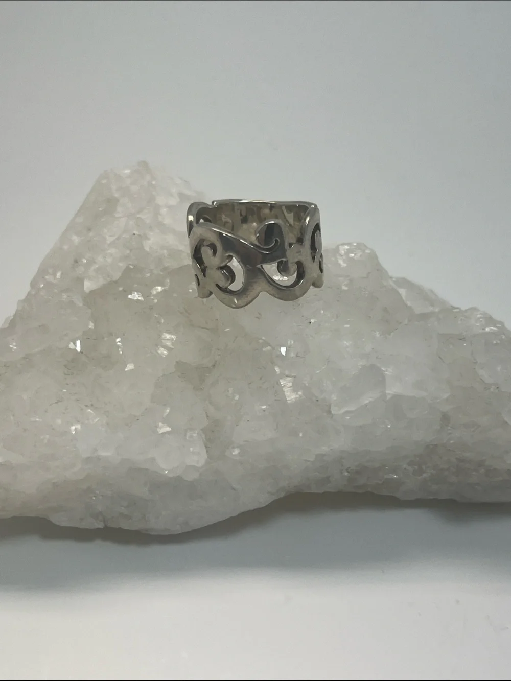 Silpada Sterling Silver .925 Openwork Filigree Ring R1200 Size 9